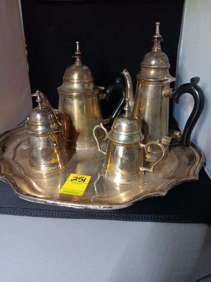 5 pc Pewter Serving Set image