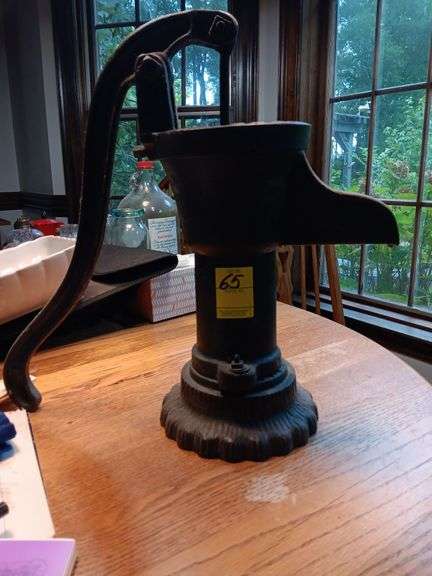 Antique cast iron water pump...The Diming Co...Salem OH... image