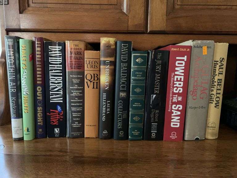 Selection of books of various genres and by various authors image