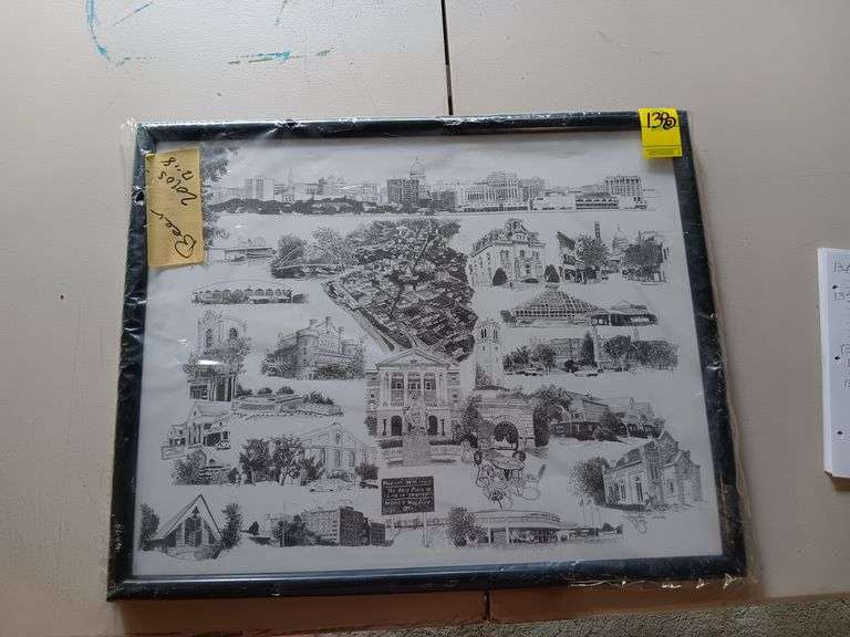 Wisconsin beer framed artwork image