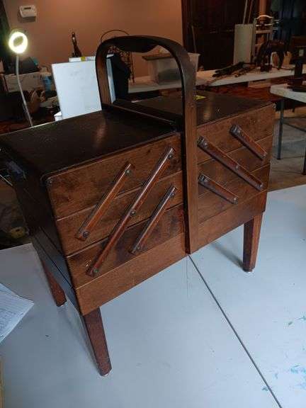 Sewing box with contents image