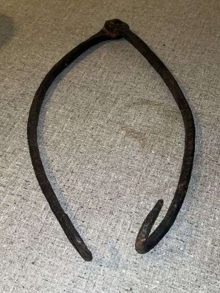 Vintage pair of cast ice hooks image