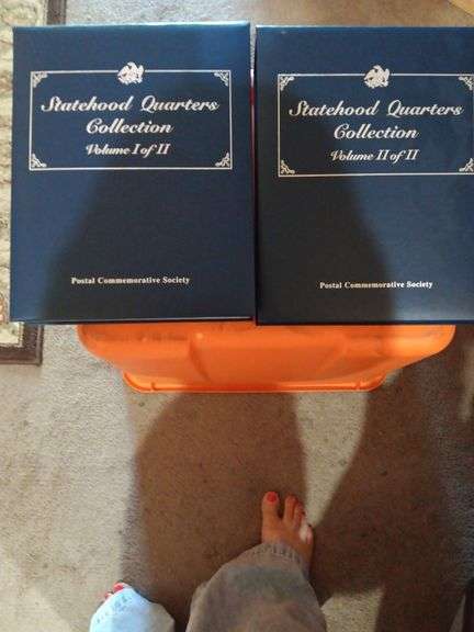 STATEHOOD QUARTERS COLLECTIONS VOLUME 1 AND 2...SEE description image