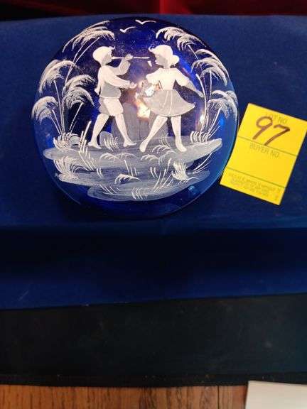 Cobalt blue dresser box image