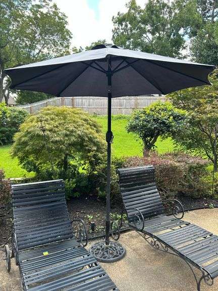 Umbrella base and umbrella…..OTHER CONTENTS NOT INCLUDED image
