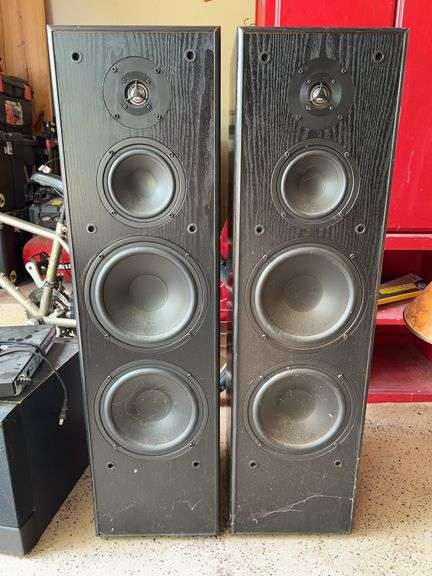 Pair of Audiofile 830LR tower speakers…..37-1/2” tall image