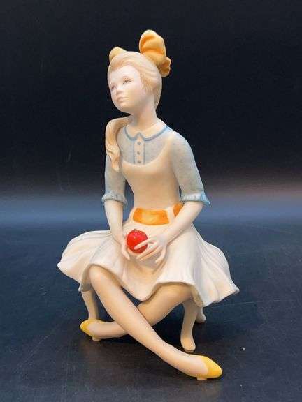 Vintage Cybis “Pollyanna” bisque porcelain figurine….7-1/2” tall image