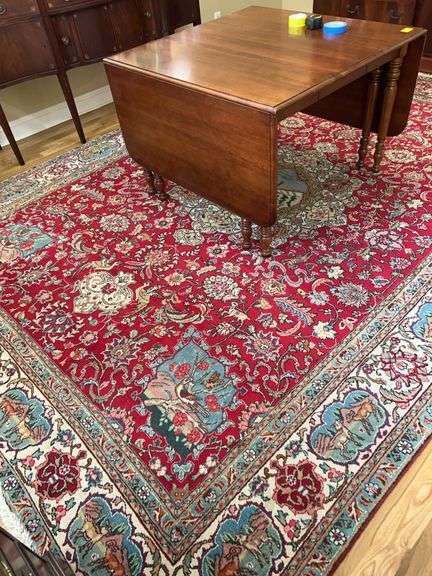 9’ x 13’ Oriental Rug House Persian Rug…..#66…..small flaw along outside trim but in overall good condition image
