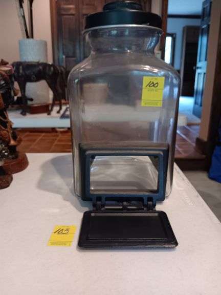 Antique EM Stevens & Co dispenser caniter...see photos image