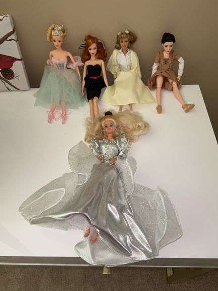 Selection of vintage Barbies image