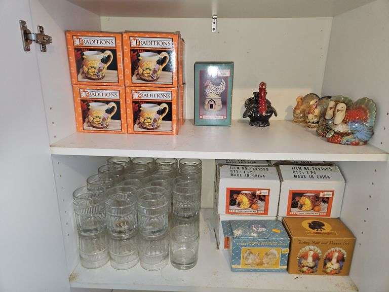 Contents of the top two shelves in white cabinet in garage SEE ALL PICS... image