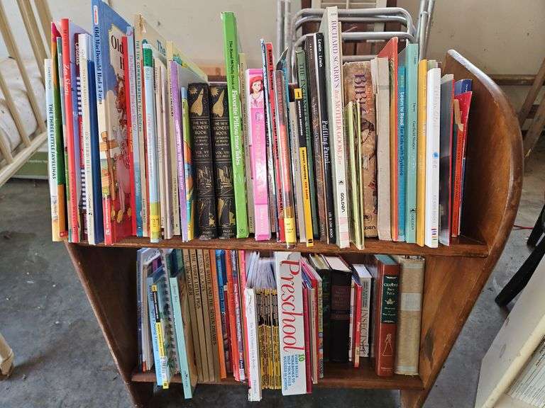 Incredible collection of children's books educational and entertaining SEE ALL PICS...BOOK RACK NOT INCLUDED... image
