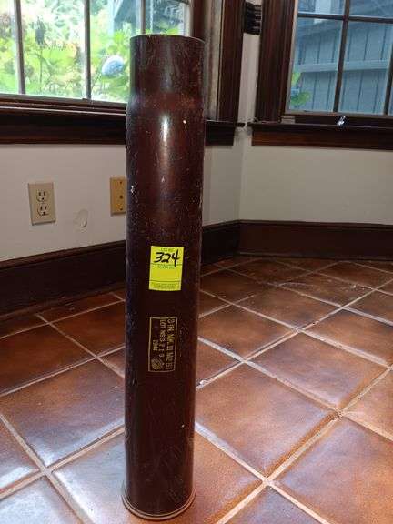 3" M K II ..M2B1 1944 Tank Shell...22 1/2" tall image