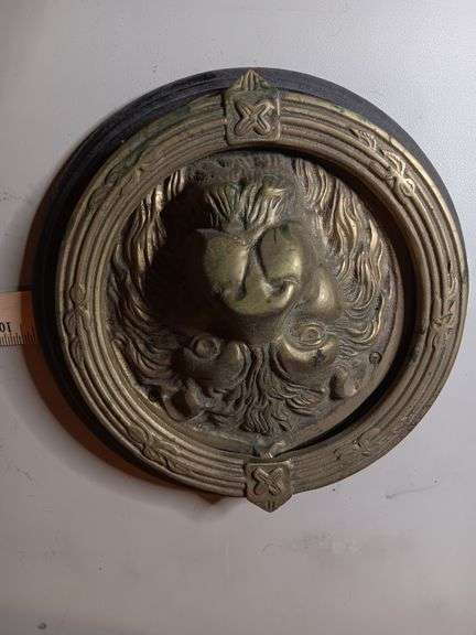 Brass Lion Head door knocker image
