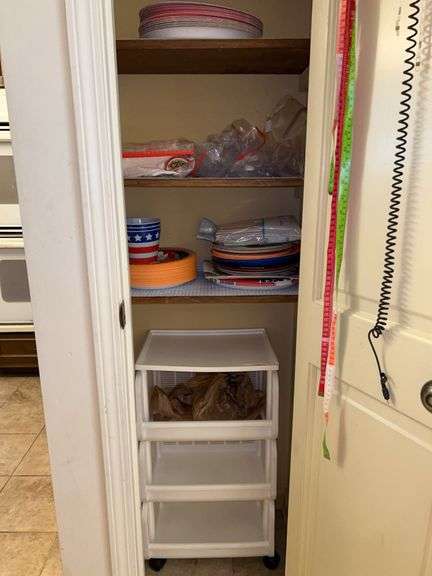 Contents of pantry closet image