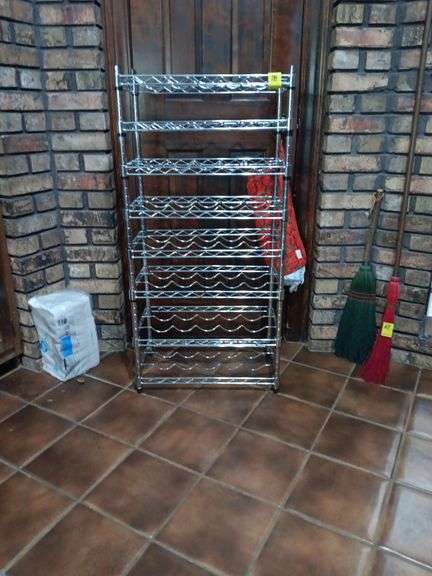 Metal wine rack image