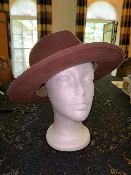 Eddie Bauer 100% brown wool hat…..size L image