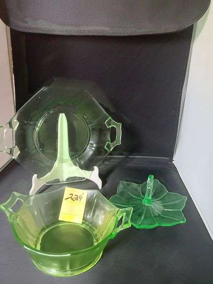 Green depression pieces. See photos image