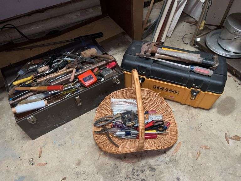 (2) tool boxes and contents…..1 is empty image