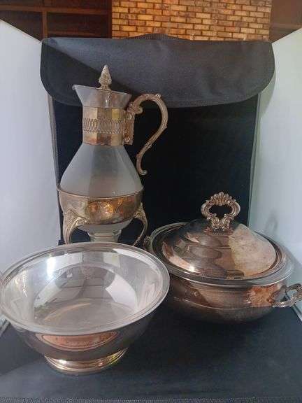Group of silverplate.. see photos image