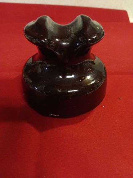 Brown ceramic insulator image