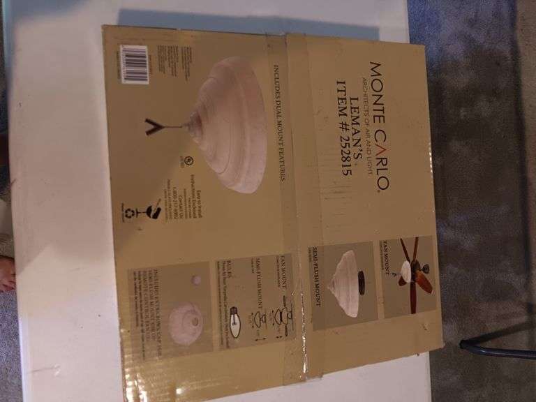 Ceiling fan light. New in box image