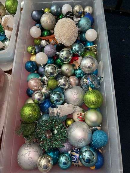 3 totes of Christmas ornaments (see all pics) image