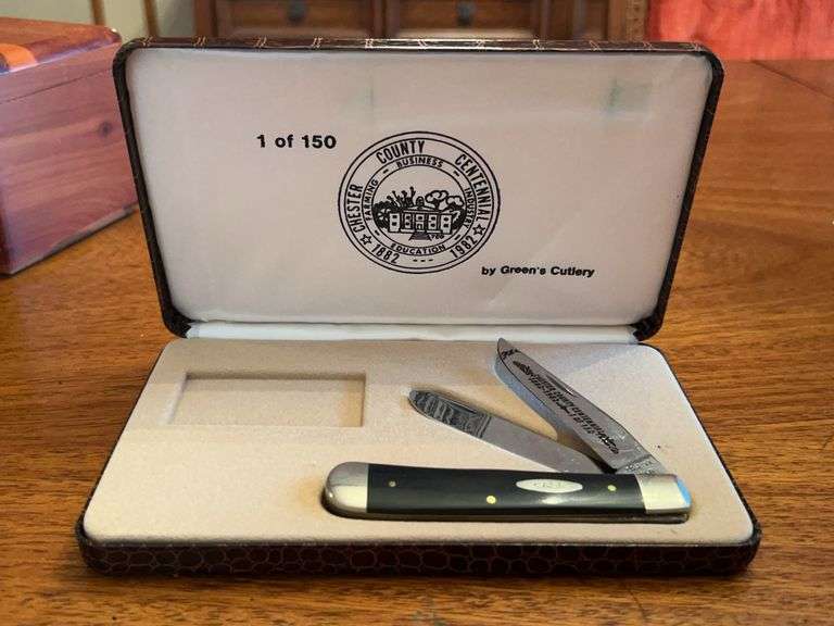 Limited Edition Green’s Cutlery CASE XX 2254 Chester County Centennial Commemorative Knife….missing insert card….1 of 150 in original case image