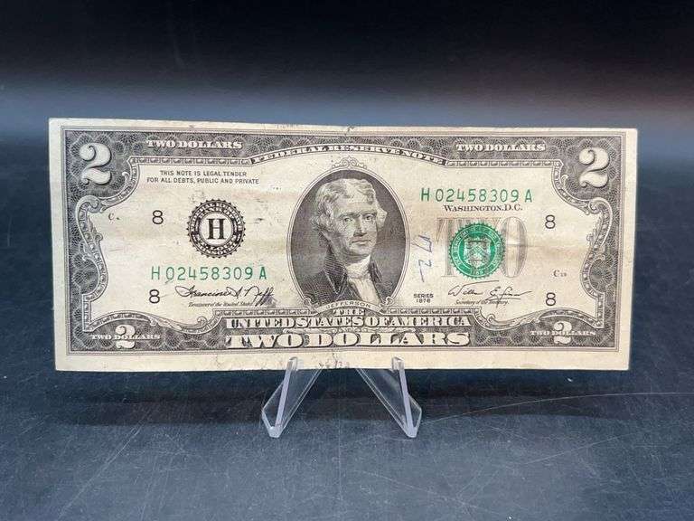 Green Seal 1976 Series $2 Federal Reserve Note image