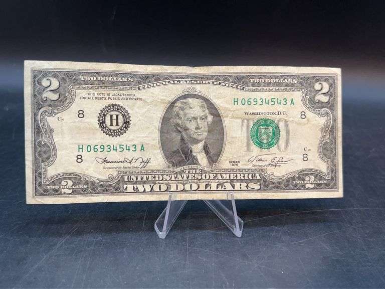 Green Seal 1976 Series $2 Federal Reserve Note image