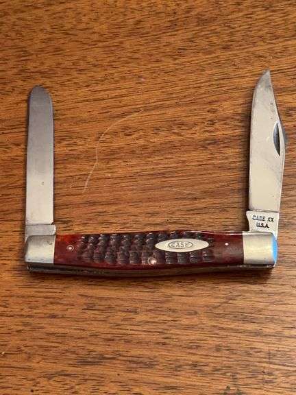 Vintage Case XX USA 6275 SP Pretty Red Bone Moose Transition Knife…..4-1/4” closed image