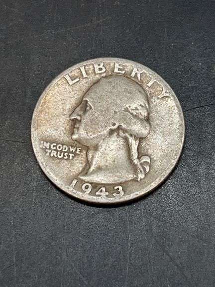 1943 Silver Quarter (90% silver)…..6 grams image