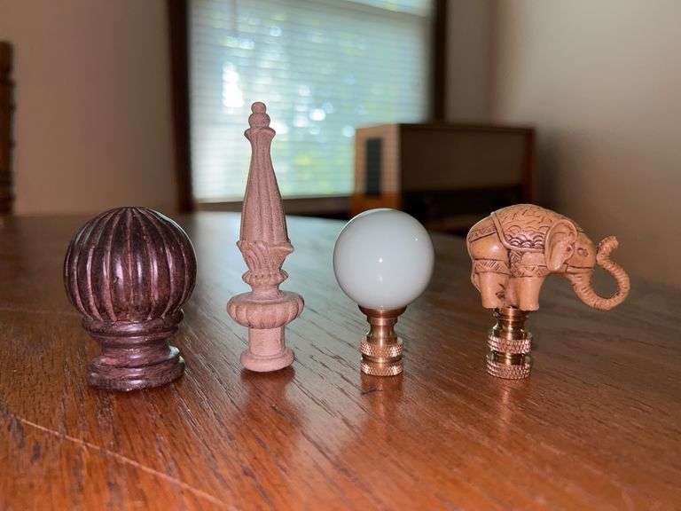 Nice grouping of lamp finials…..2-1/4 to 3-1/2” tall image