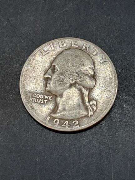 1942 Silver Quarter (90% silver)…..6 grams image
