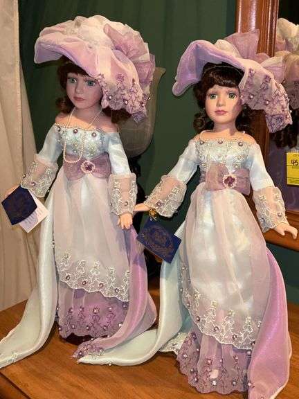 (2) BL Collectibles “Duchess Marie Beatrice” porcelain dolls….15” tall image