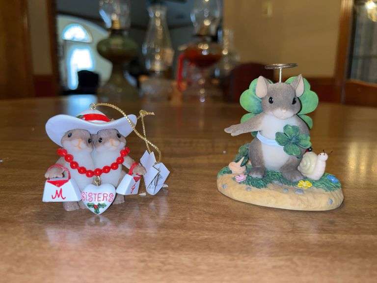 (2) Limited Edition Charming Tails by Fitz & Floyd…..left is 98/558 and right is 88/102…..see descrip for additional info image