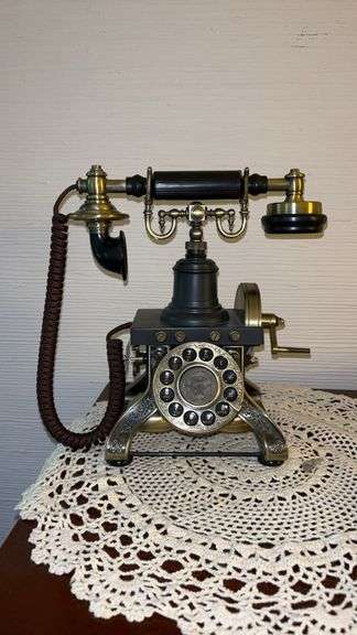 Replica of an Antique Paramount Steampunk Eiffel Tower 1892…..was hooked up a land line and working image