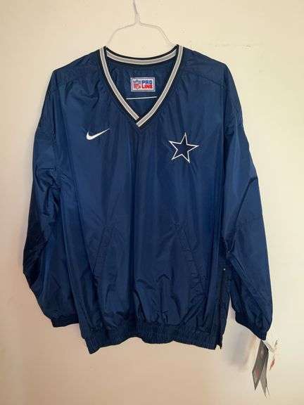 NWT Nike NFL ProLine nylon pullover with Dallas Cowboys logo…..size L image