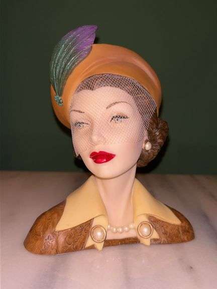 Signed Cameo Girls Lady Vase - 2000 Edition “1954 Judith Ladies’ Auxiliary”…..6-1/2” tall and in original box image