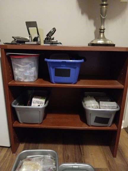 Bookshelf 35.5x36x15 Contents on top or in not included..appears to be a topper...no bottom shelf