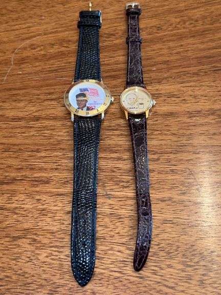 (2) Image wrist watches…..left is Bill Clinton for President and right I could not find any info…..see all pics image