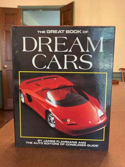 Hardback edition “The Great Book of DREAM CARS” with dust jacket image