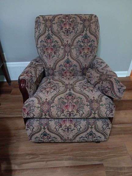 Vintage Rocker Chair with wood handles.  31x36x39