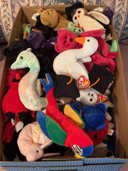 Box of TY Beanies Babies image