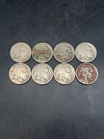 Grouping of Buffalo Nickels…..1937 is the only visible year image