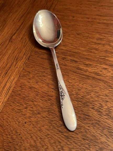 Sterling Easterling Rose Spray Tablespoon…..40 grams image