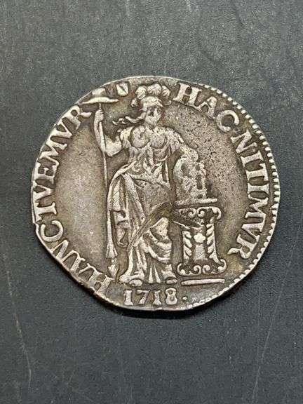 1718 Silver Guilder from the Netherlands (Utrecht)…..10 grams image
