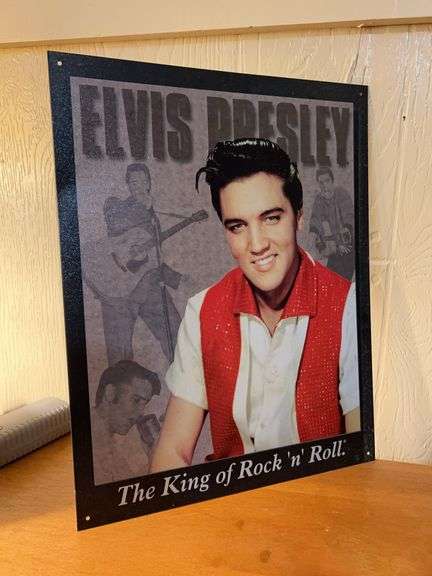 Elvis Metal sign…..12-1/2 x 16 image