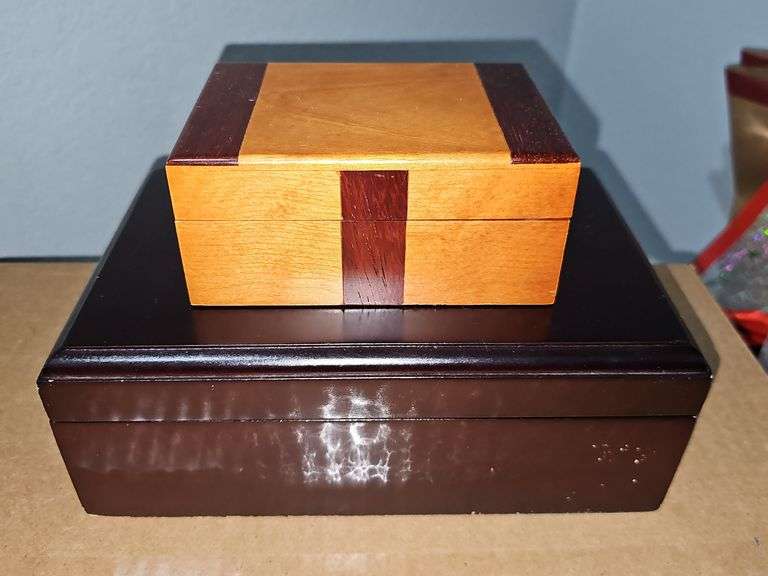 Two trinket boxes.