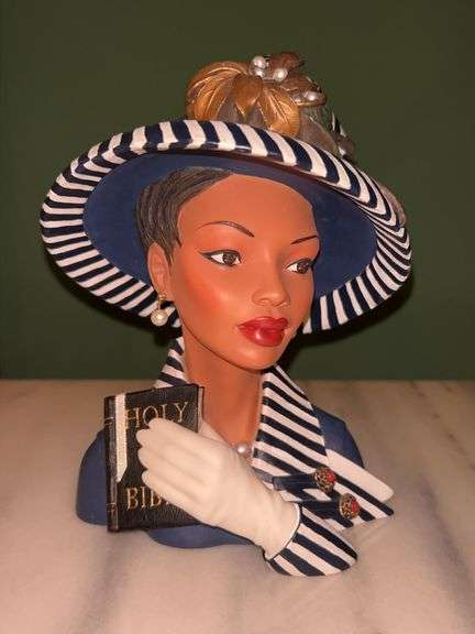2002 ￼Signed Limited Edition (871/2500) Cameo Girls Deluxe Lady Vase “Celeste 1953 Sunday Best”…..7” tall and in original box image